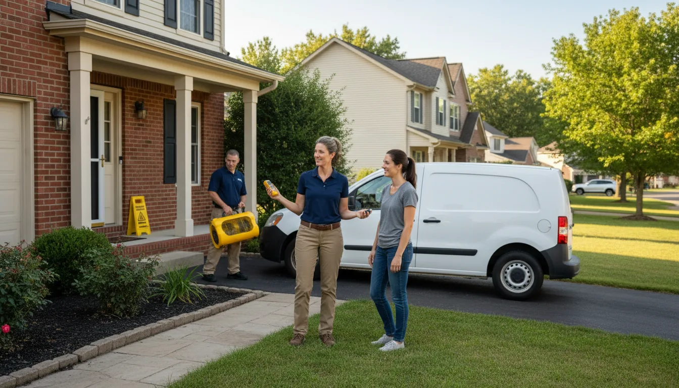 Residential water damage restoration in Ellsworth, KS